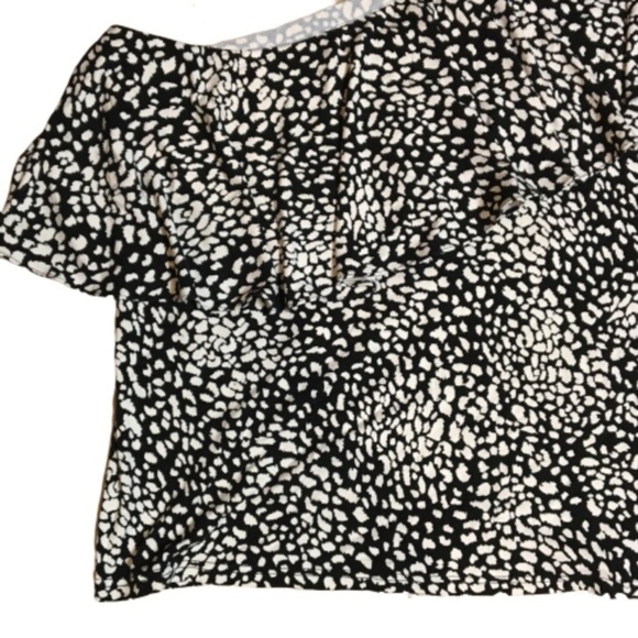 Chaps Hazy Night one shoulder black‎ top 3X NWT - Picture 4 of 7